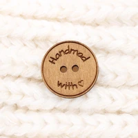 custom wooden buttons knitted and crocheted items buttons custom design 25mm personalized name mk1261