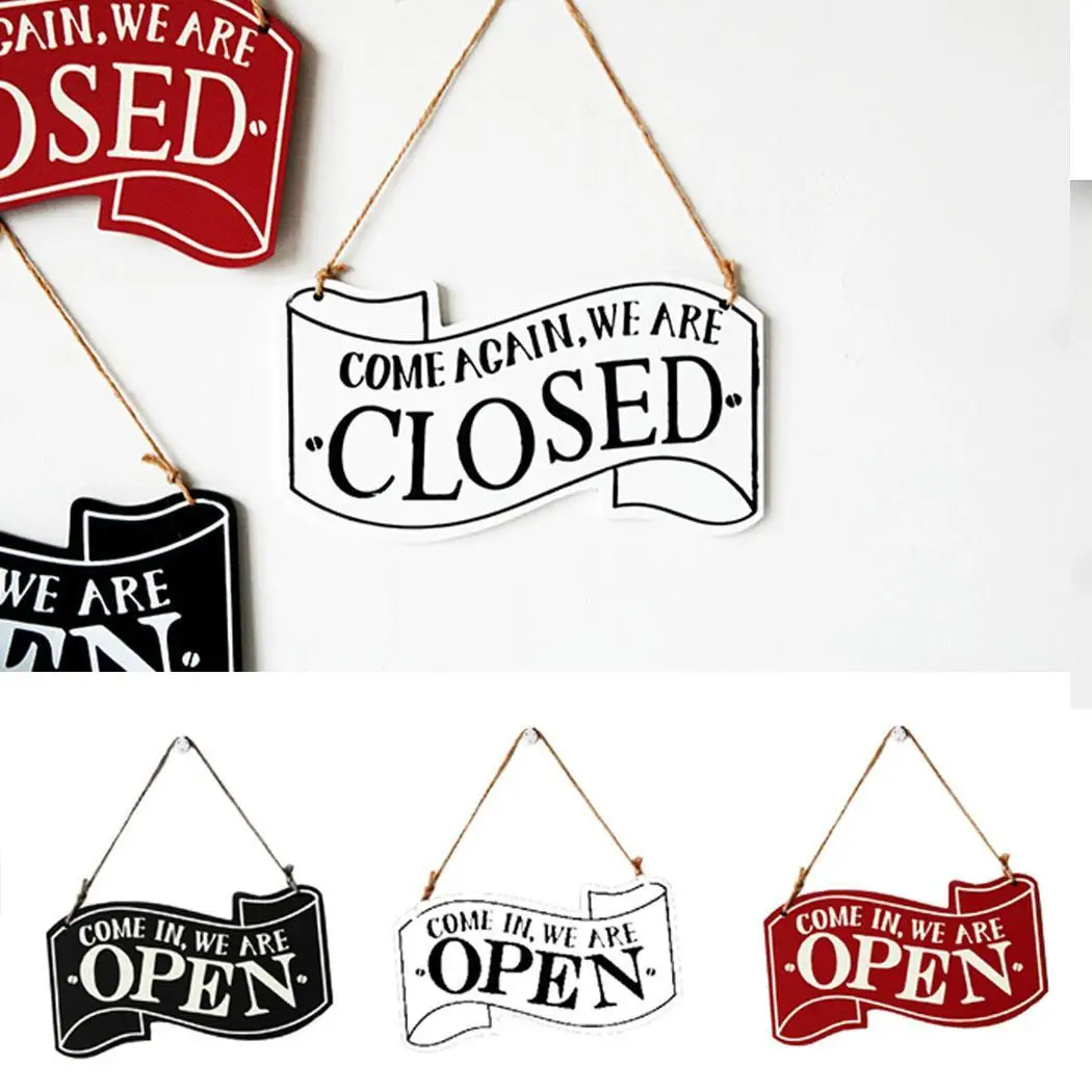 Винтажный стиль двухсторонняя деревянная подвесная доска бирка для дома