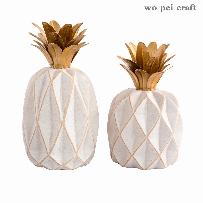 

Home Decor Crafts Ceramic Pineapple Statue Furnishings Study Desk Decor Fruits Ornaments Home Decoration Accessories Modern