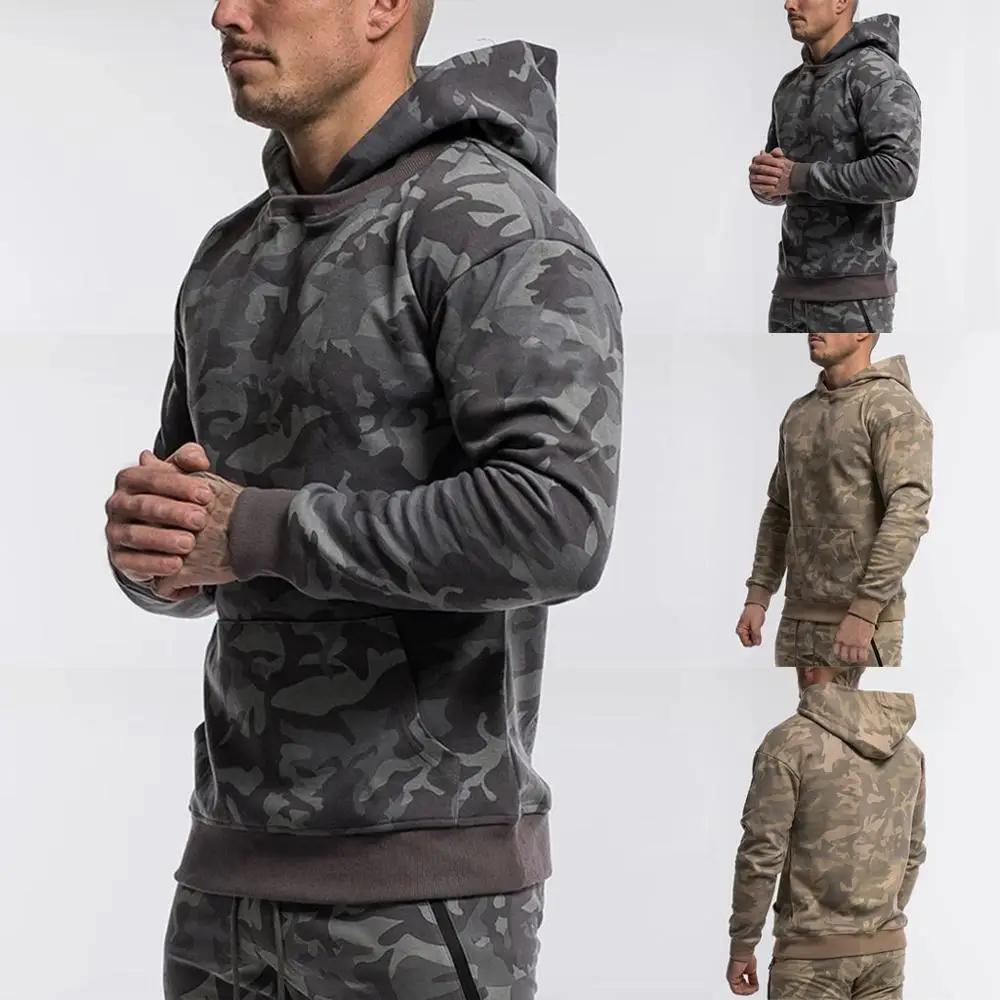 Мужские спортивные костюмы модные осенне зимние повседневные камуфляжные