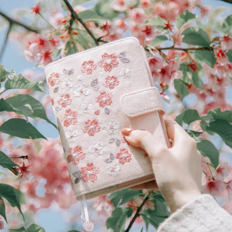 Kinbor Sakura наборы блокнотов Ретро Вышивка A6 календарь расписание книга ежедневник