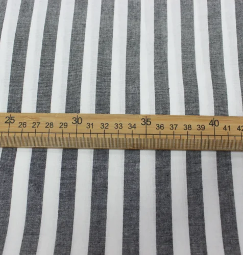 10mm stripe black Классическая клетчатая хлопковая ткань для платья рубашка Косплей DIY швейная крышка стола Подушка Текстиль для дома - Цвет: 10mm stripe black
