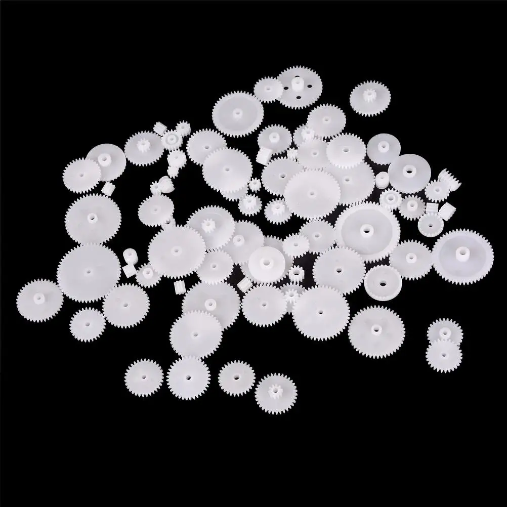 

58 Styles Toothed Wheels WSFS Gears Plastic All Module 0.5 Robot Parts DIY 58Pcs