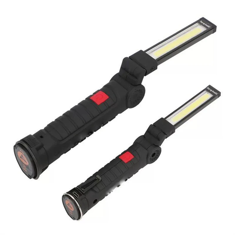 Портативный складной 5 режимов COB вспышка светильник фонарь USB Перезаряжаемый