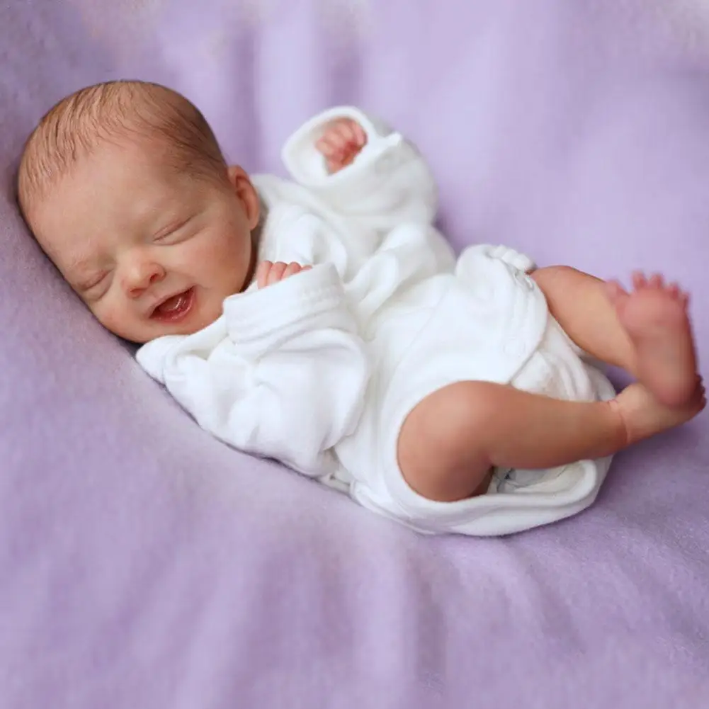 

NPK 11inch Reborn Doll Kit Full Body Silicone Unfinished Doll Parts With Body And Eyes High-quality Handmade For Children Gifts