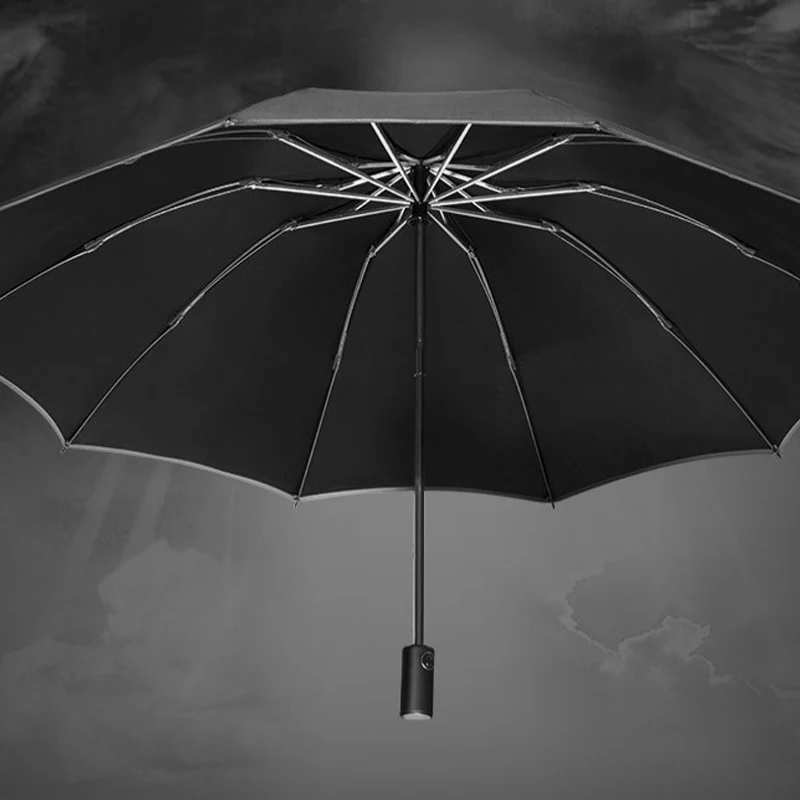 Складной полноавтоматический Зонт от дождя для женщин и мужчин Большой