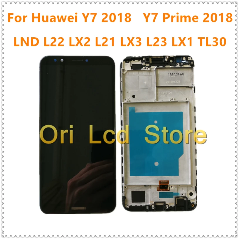 Для huawei Y7 ЖК-дисплей y7prime y7pro сборочного узла сенсорного экрана ЖК-дисплея с рамкой ldn-lx1 ldn-lx2 ldn-l21 ldn-l22 экран дисплея