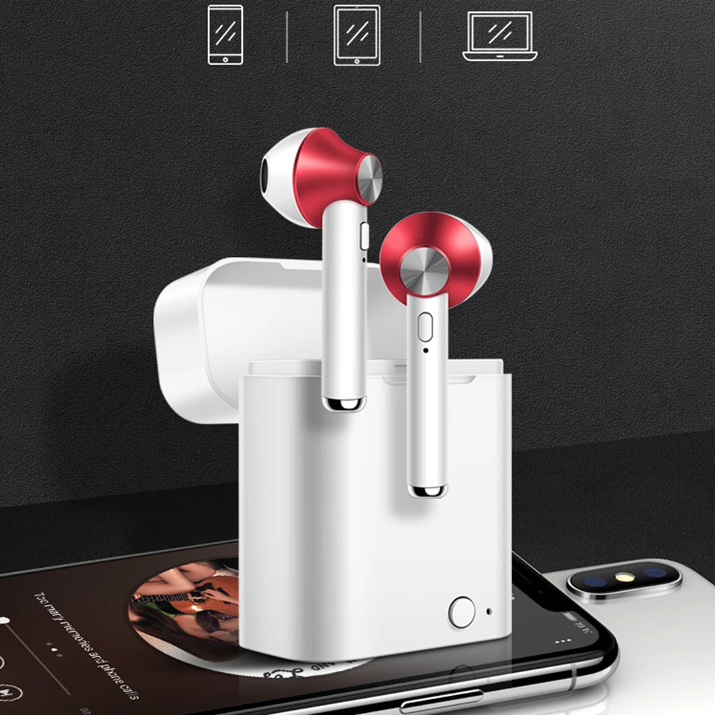 Беспроводные наушники для бега спортивные Bluetooth стерео бас гарнитура с