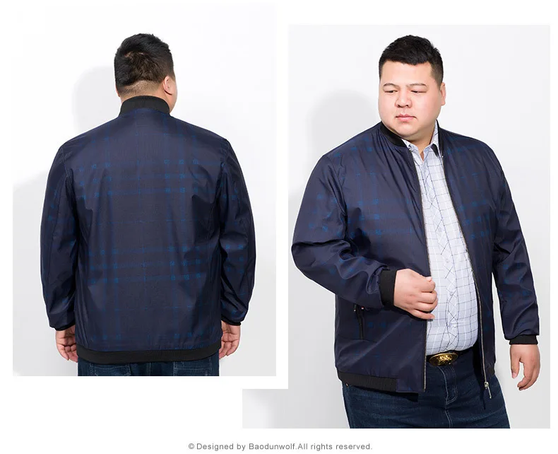 Куртка мужская Тонкая Брендовая верхняя одежда пальто осень 10XL 8XL 6XL 5XL 4XL весна |