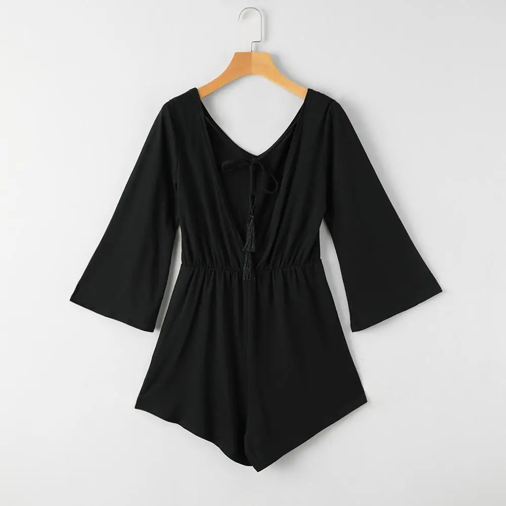 PatPat с открытой спиной Холтер боди Летний Повседневный для вечеринки v-образный