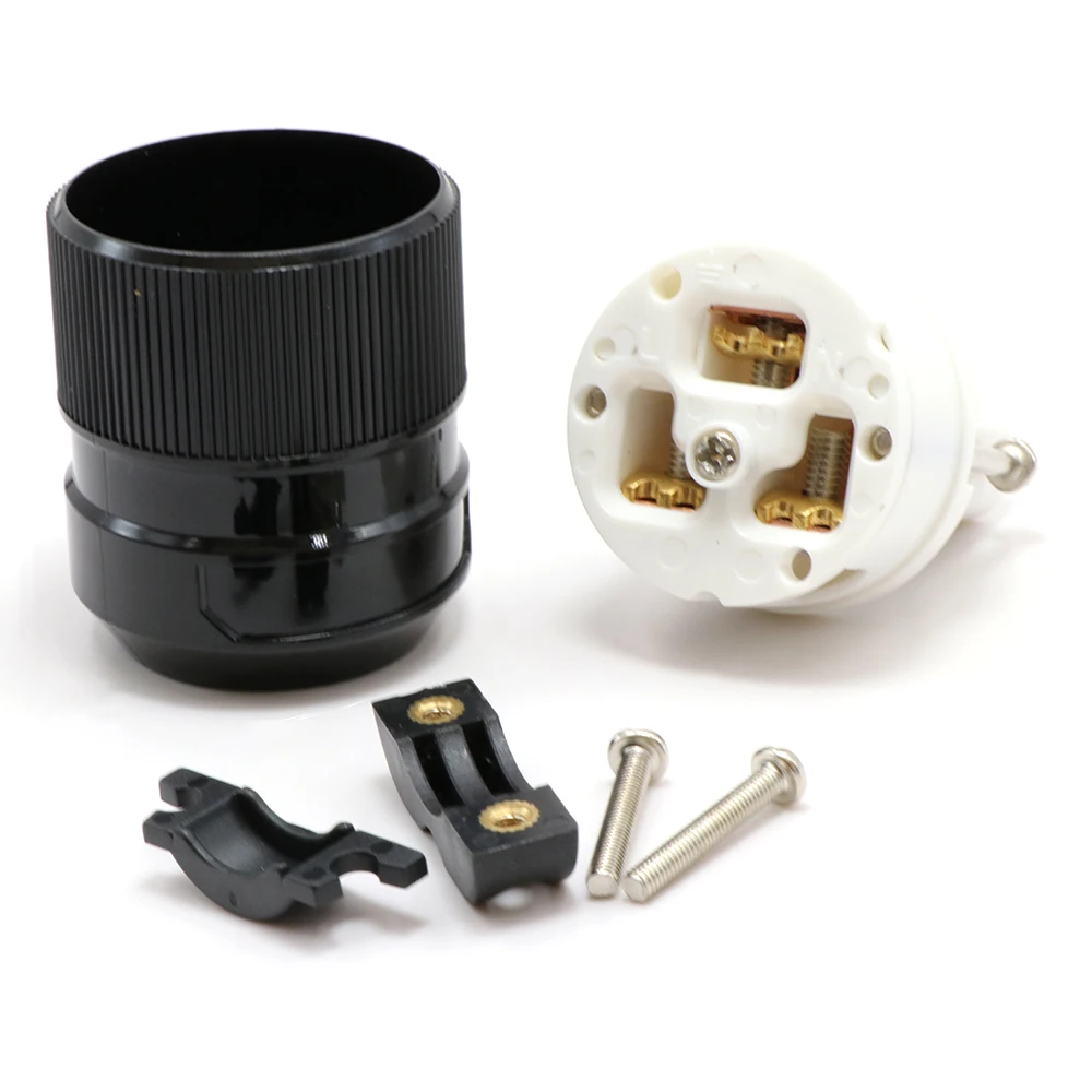 2 шт. IEC HIFI Красный медный разъем AC питания для Diy Аудио кабель питания|iec connector|power