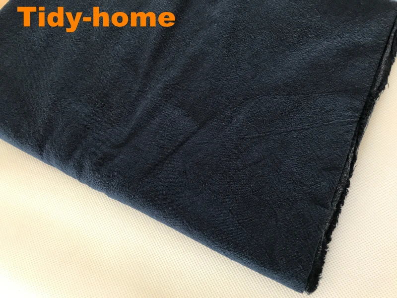 Классический цвет Индиго средней толщины льняной хлопковой ткани Sashiko скатертью