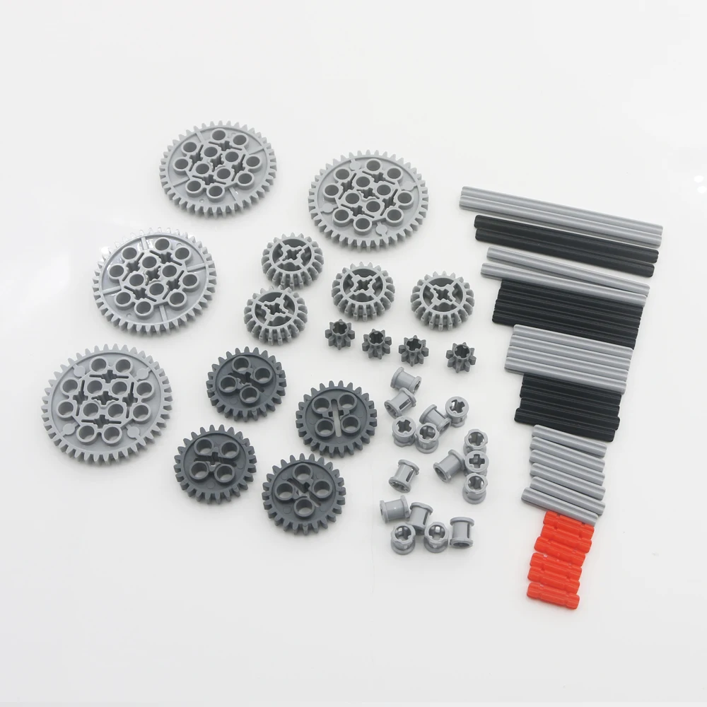 Technical Blocks MOC Bricks Gear Axle Pin Connector Wheels Chain Link Car Truck Accessory Replace Parts Set Compatible | Игрушки и хобби