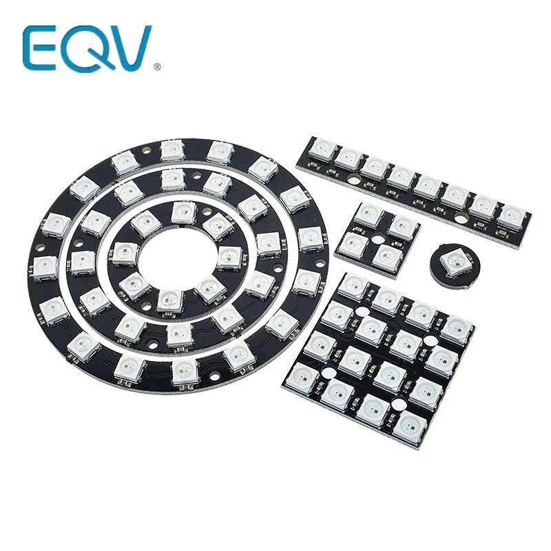 4 8 12 16 каналов WS2812 WS2812B WS 2811 5050 RGB светодиодный светильник Панель модуль 5V 1Bit 4Bit 8Bit