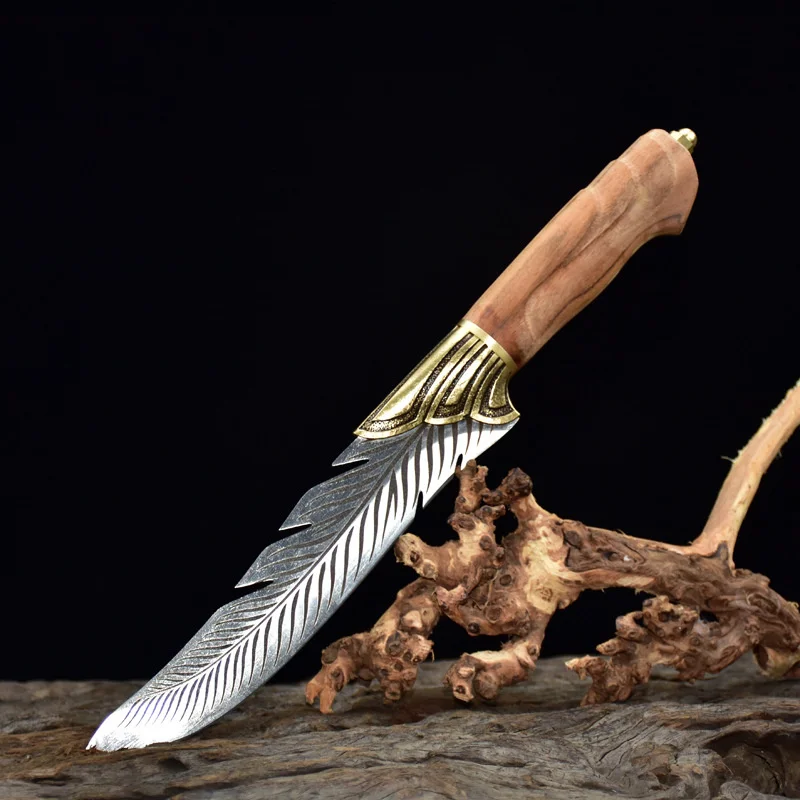 

Feather Blade Boning Knife Hand-forged Boning Knife Household Chopping Knife Fruit Peeling Knife Raw Fish Slicing Knife 1 pcs