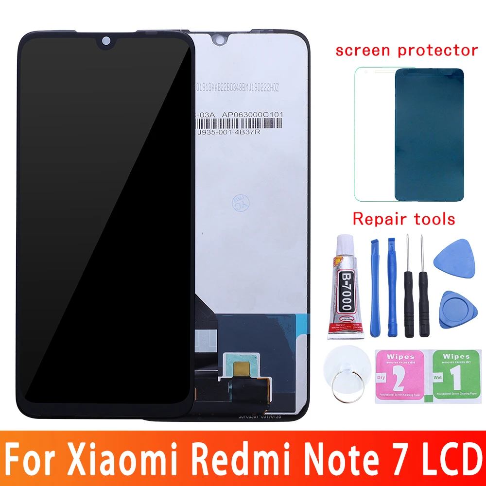 10 сенсорный ЖК дисплей качества AAA для Xiaomi Redmi Note 7 с рамкой экран дисплея замена