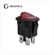 5 шт./лот 21*15 мм KCD SPST 3PIN оснастка вкл. Выкл. Переключатель положения оснастка лодка кулисный переключатель 6А/250 в высокое качество Медные ножки