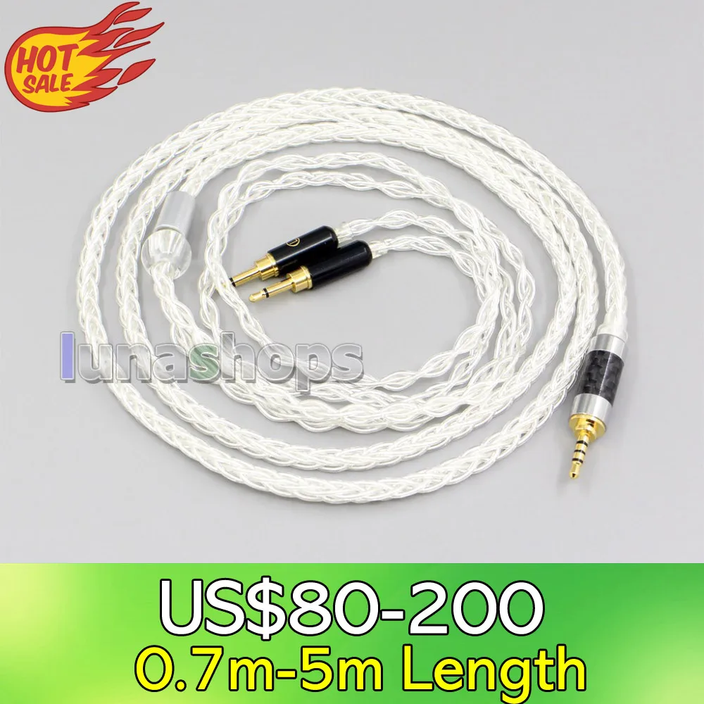 Новинка 8-ядерный XLR кабель для наушников LN006461 Pin из чистого серебра 99% пробы Oppo PM-1