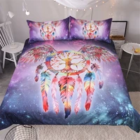 tree dreamcatcher wings bedding set luxury queen colored starry printed duvet cover set bedclothes pillowcase 3pcs home textiles