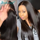 Rosabeauty прямые волосы на шнурке 4x4 человеческие девственные волосы на застежке с детскими волосами Средняясвободная часть Черная пятница предложения