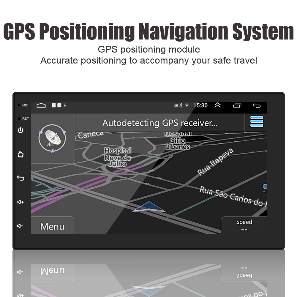 Автомобильный радиоприемник FM-аудио 1 + 16 Гб GPS-навигация Android 10 0 Bluetooth WiFi MP5