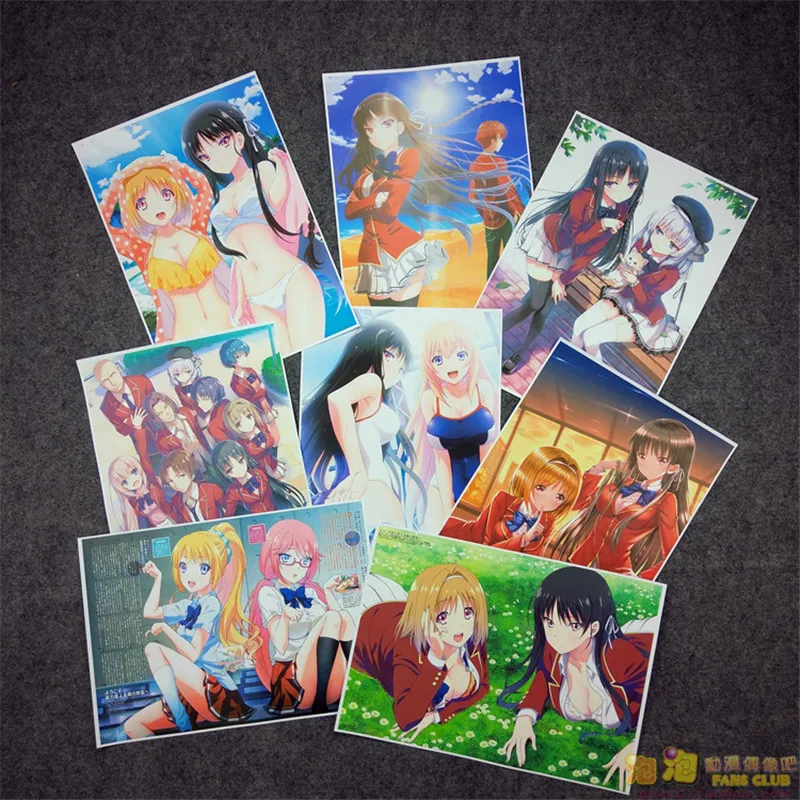 8 шт./компл. аниме классная комната Элитный постер хорикита сузунэ Кусида