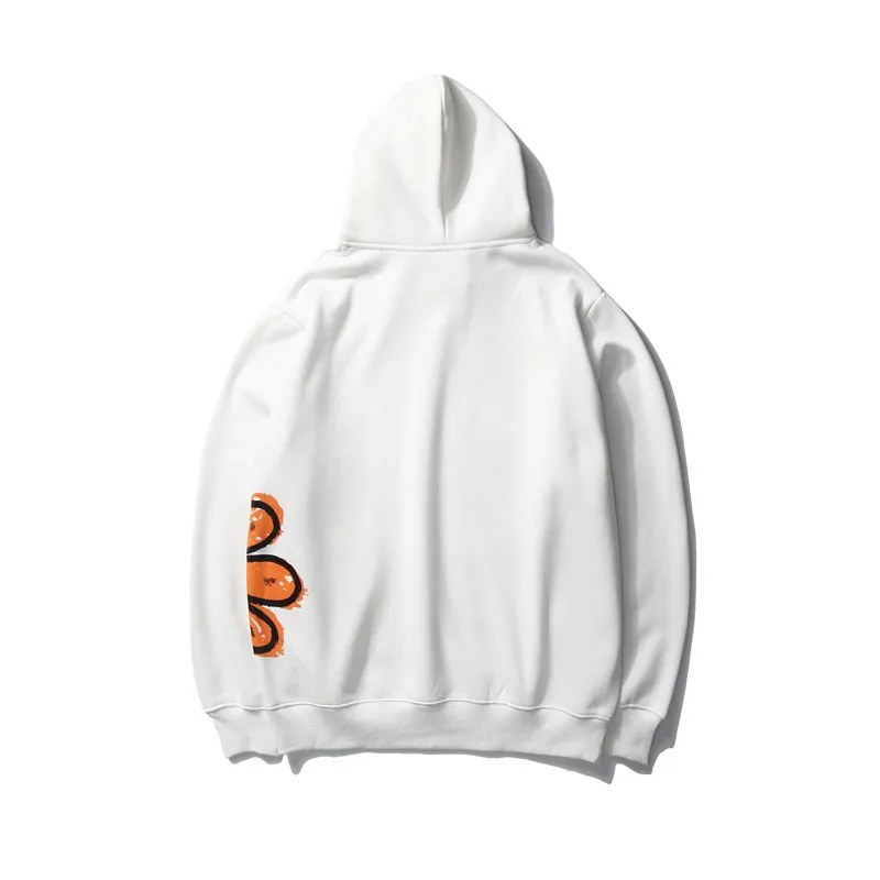 

Men's hip-hop hoodie orange hoodie Harajuku streetwear hooded 2020 casual sweatshirt