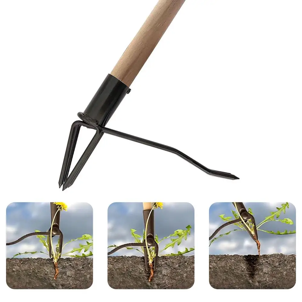 Ручной культиватор когти. Стационарный съемник сорняков для сада. Палочка с насадкой для земли ручной. Root tool