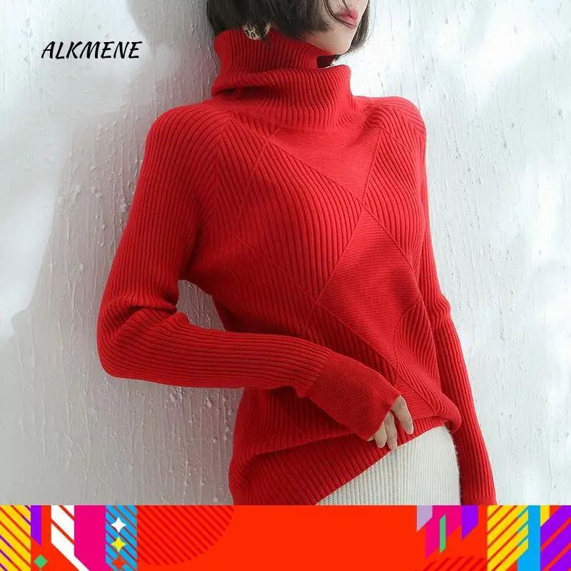 2020 Новинка Весна водолазка витой свитер женский кашемировый толстый свободный