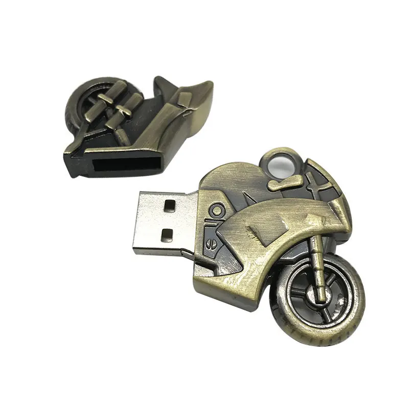 new creative usb flash drive 32gb memory usb 2.0 metal pen drive motorcycle usb stick 4gb 8gb 16gb 64gb pendrive gift wholesale