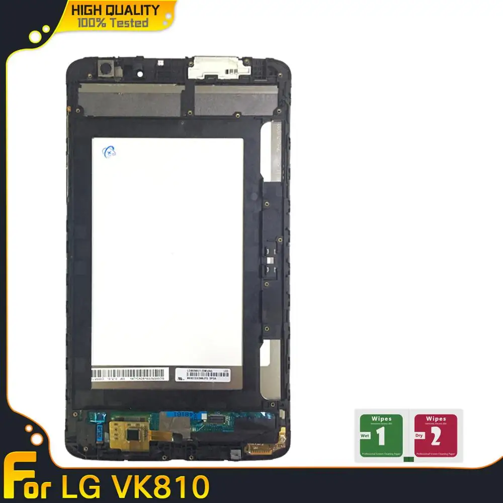 Для LG G Pad 8 3 VK810 ЖК дисплей с рамкой для планшет датчик панель Замена|ЖК-экраны и