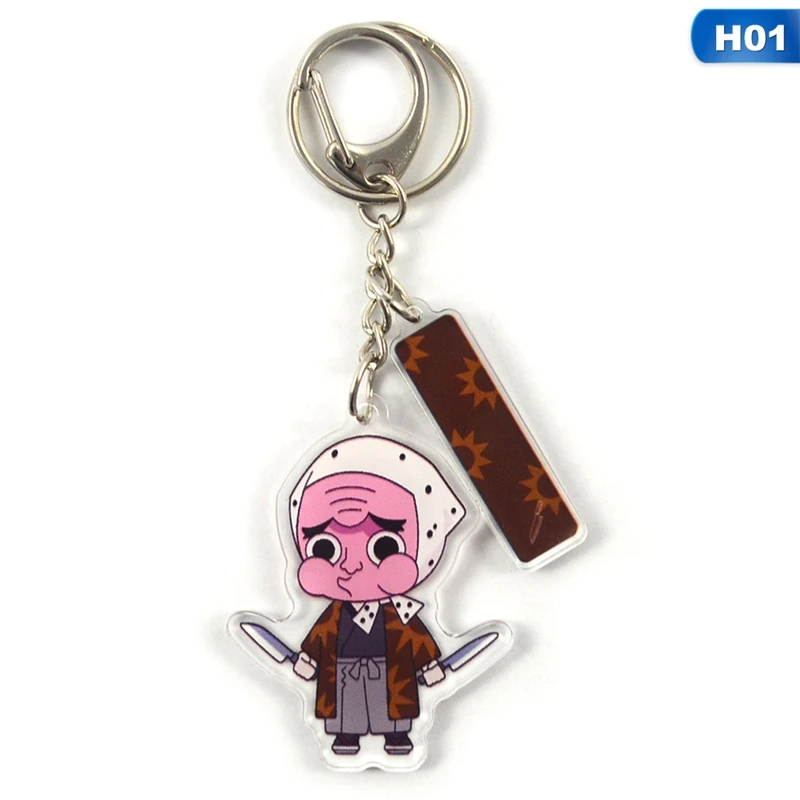 

New Anime Demon Slayer Keychain Kimetsu No Yaiba Kamado Tanjirou Cosplay Prop Accessory Keyring Kamado Nezuko Acrylic Keychain