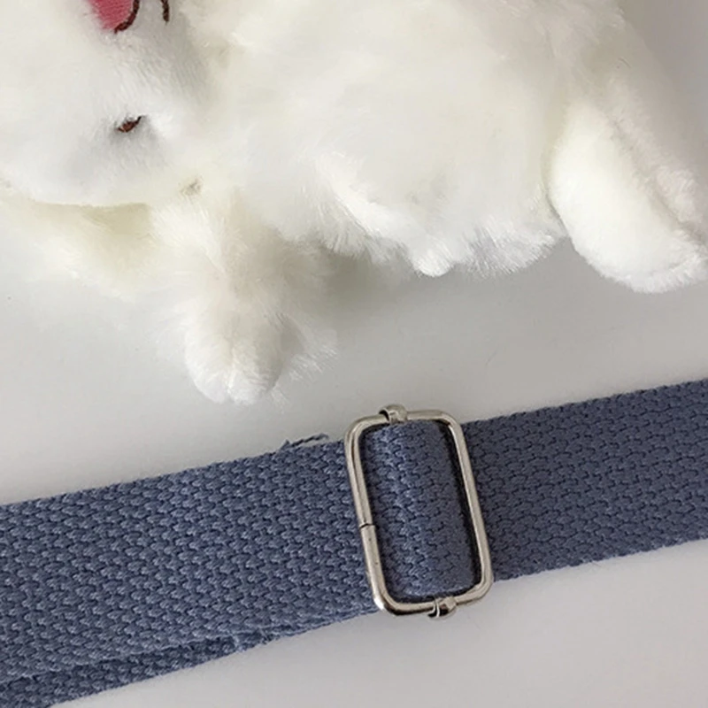 

Fashion Women's Cute Bear Shoulder Bag Simple Casual Canvas School Bag Embroidery Handbag Shopping Bag