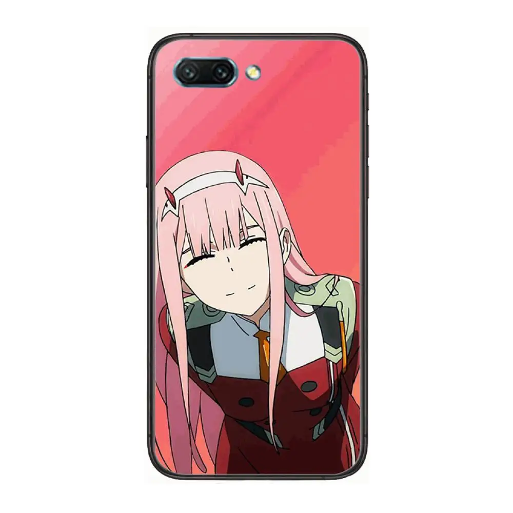 

DARLING in the FRANXX Anime clear Phone Case For Huawei Honor 10 9 8 7 N Pro Lite A C RU Black Etui Coque Hoesjes comic fashio