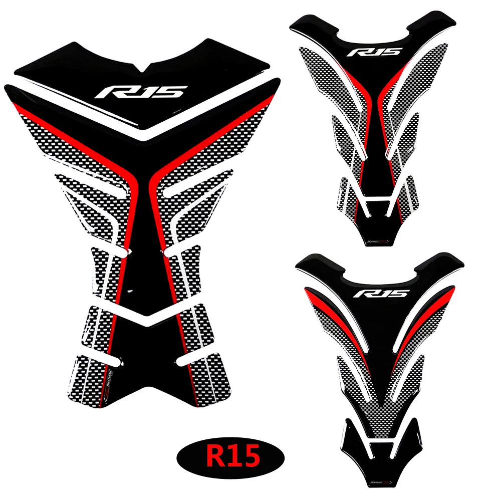 3D мотоцикла стикеры газовый Топливный бак масла Pad Protector Наклейка Чехол для Yamaha R15