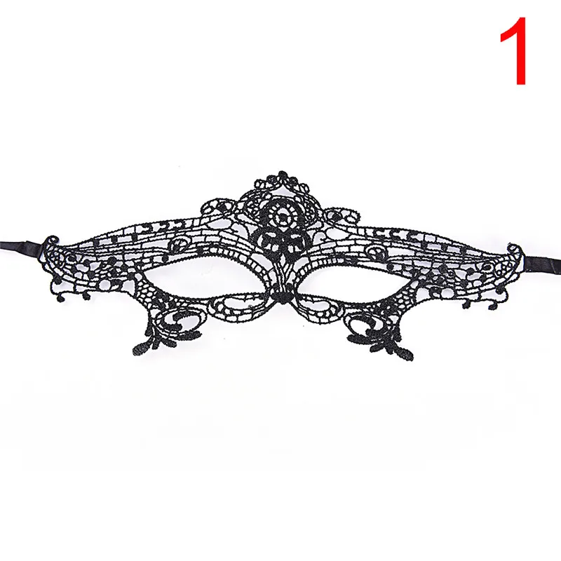 Черная маска для глаз вечерние венецианская Карнавальная женские Кружевные