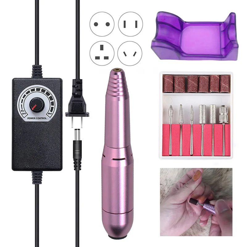 Профессиональный 35000 об./мин сильная дрель для ногтей электрическая пилка