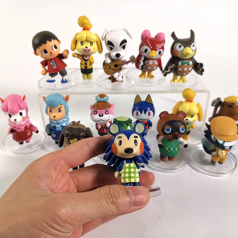 

Animal Action Figure Toys KK Isabelle Celeste Figures Cute Cartoon PVC Toy Dolls Birthday Gifts For Children16Pcs/Set