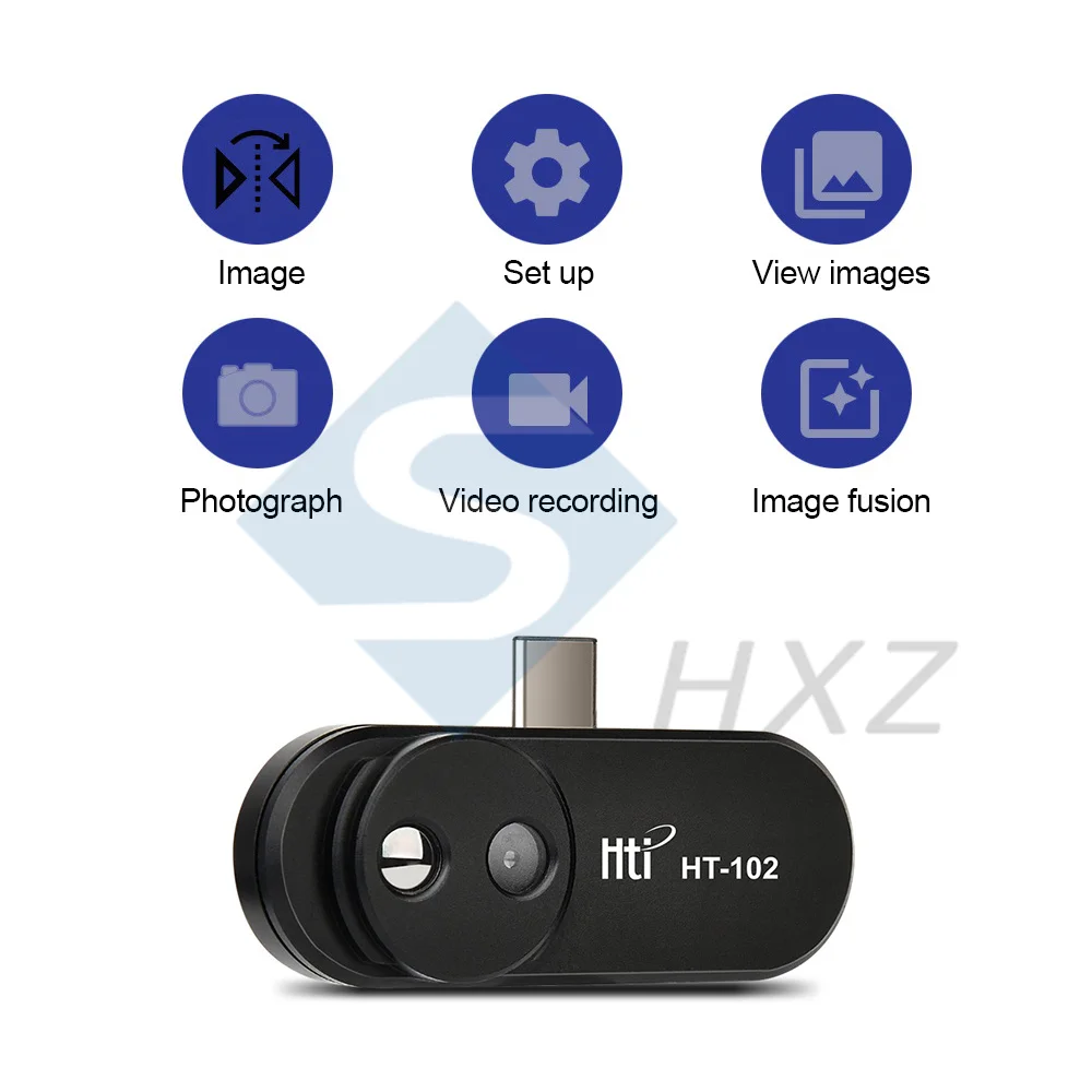 

HT-102 Mobile Phone Thermal Infrared Imager Support Video Pictures for Android Type C Thermal Imaging Temperature Detector