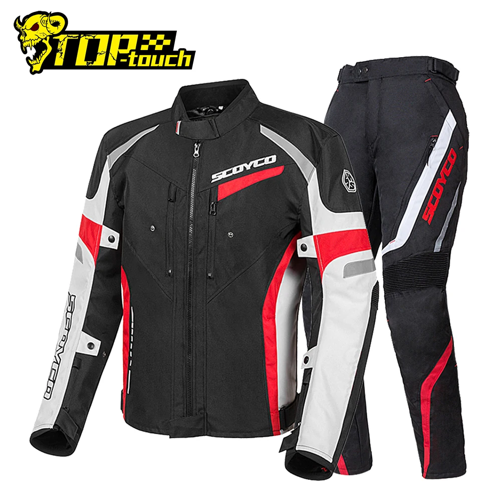 Мотоциклетная куртка SCOYCO зимняя Осенняя мотоциклетная водонепроницаемая для