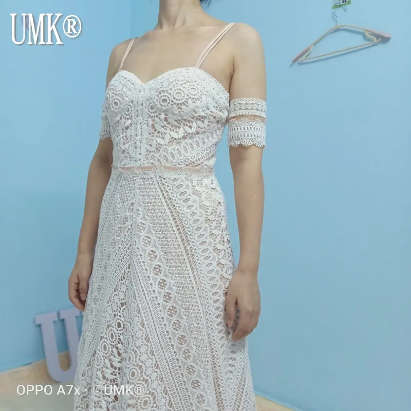Винтажное свадебное платье UMK Vestido De Noiva 2020 в стиле бохо кружевные свадебные