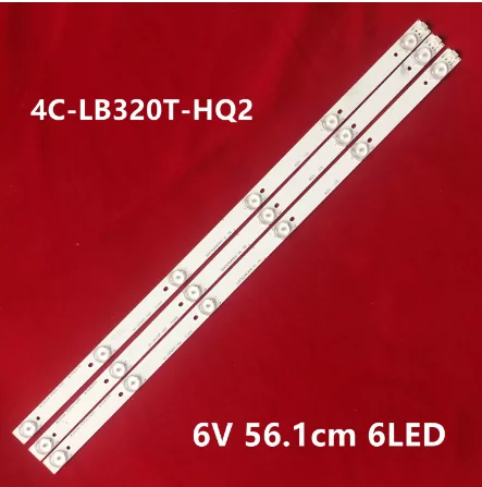Светодиодный Подсветка полосы 4C LB320T HQ2 32RTB32M06A0 6 лампы для проектора Sanyo 32 &quotТВ