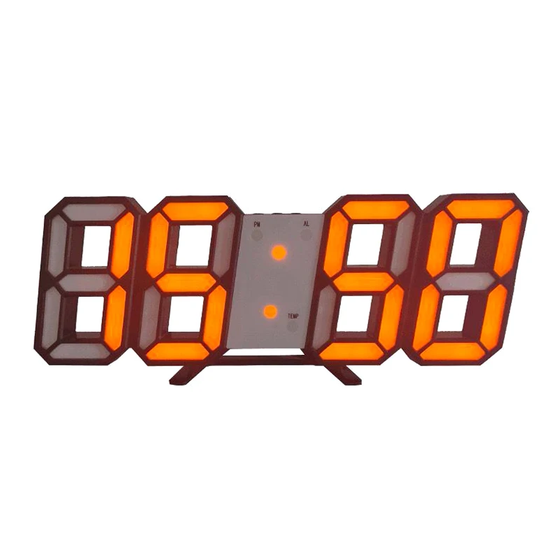 Acrylic Alarm Clock USB 5V Home Office Bedroom Desk Table Large Decor 3D | Дом и сад