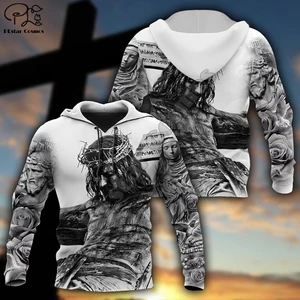 Костюм спортивный PLstar Cosmos в стиле ретро для мужчин и женщин, кофта с капюшоном в стиле Харадзюку, с принтом 3D, Христианская Католическая защита Иисуса Бога, A5