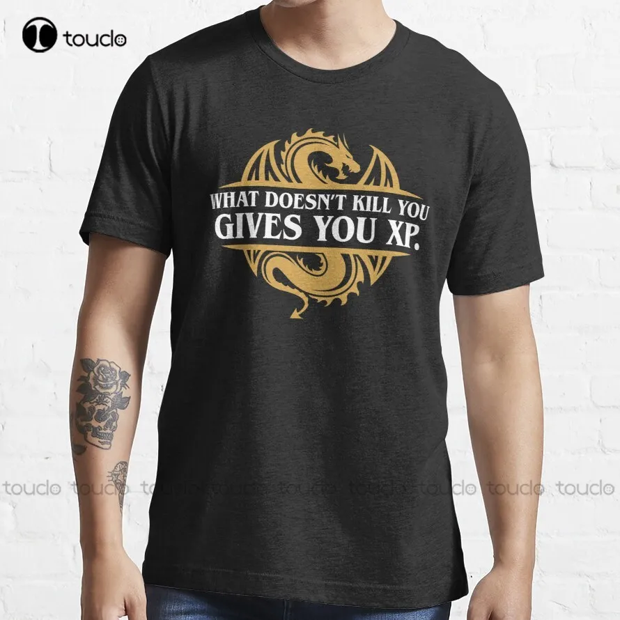 

What Doesn'T Kill You Gives You Xp Rpg Gamers T-Shirt Boys Tshirts Custom Aldult Teen Unisex Digital Printing Tee Shirt Xs-5Xl