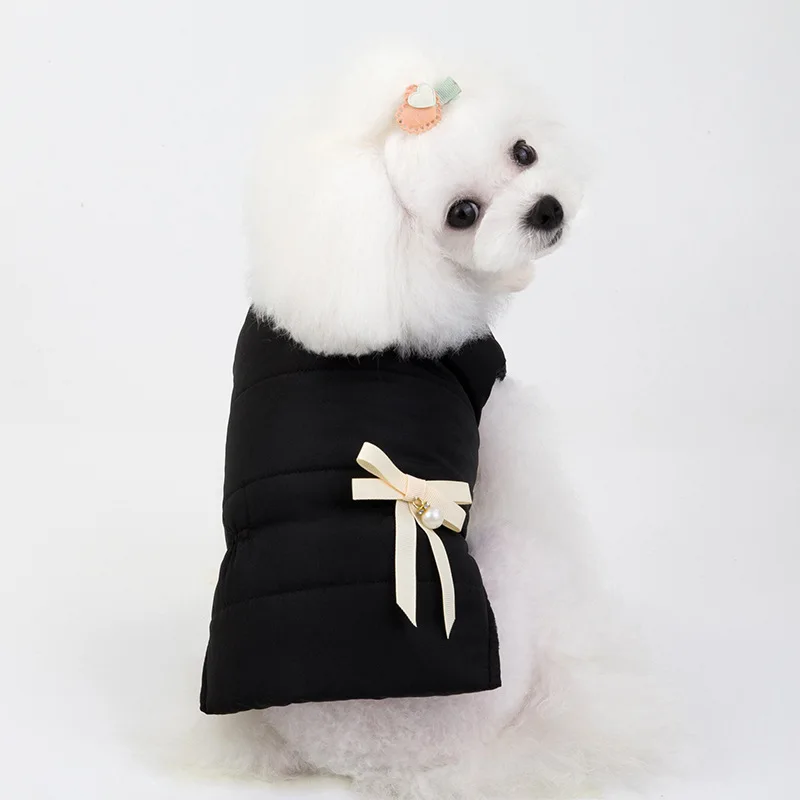 

Cute Warm Dog Clothes Bowknot Yorkshire Terrier Pomeranian Maltese Bichon Poodle Schnauzer Pug Chihuahua Vest Clothing