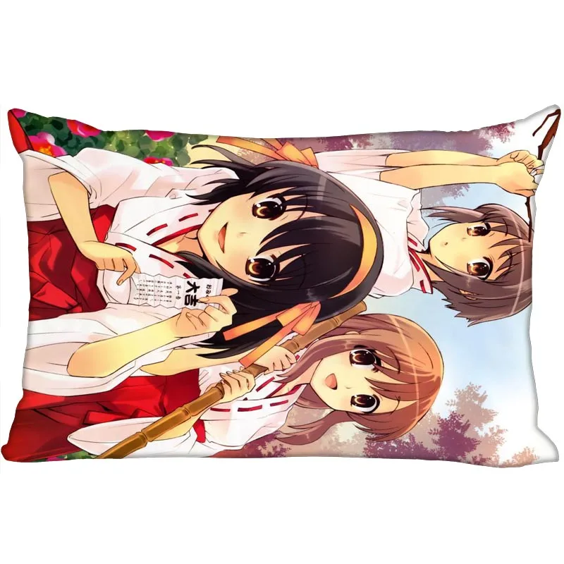 

Suzumiya Haruhi No Yuuutsu Pillowcase 45x35cm Rectangle Zipper Pillow Case Print Wedding Decorative Pillowcase Cover 0913