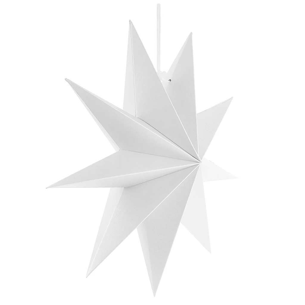 3D Бумага 9 точек звезда Свадьба Рождественская елка Ceil настенное украшение