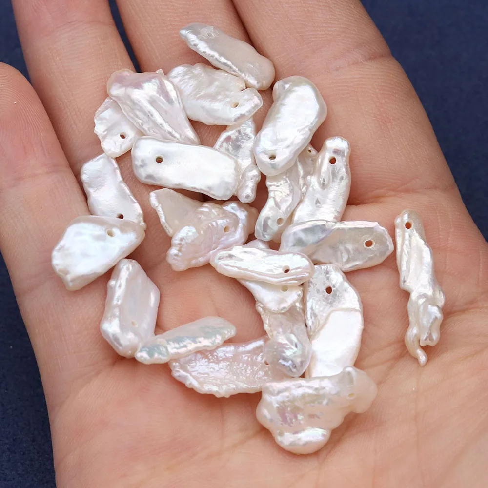 

Бусины Из Натурального пресноводного кулона, нестандартные бусины россыпью с одним отверстием для изготовления ювелирных изделий «сделай ...