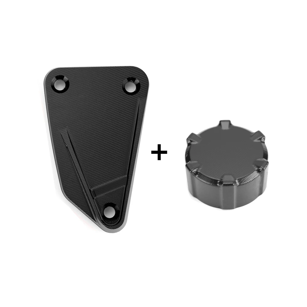 One Set Black BJMOTO передний и задний тормозной цилиндр, Крышка Резервуара, масляный колпачок, Мото Аксессуары Для KTM Duke 790 Adventure 790 ADV - Цвет: One Set Black
